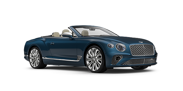 Modix Bentley GTC Mulliner convertible in Light Windsor Blue paint front 34