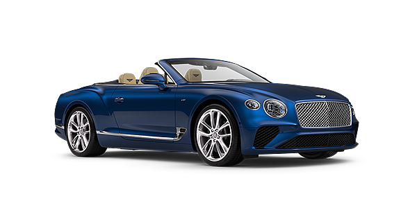 Modix Bentley GTC Azure convertible in Sequin Blue paint front 34